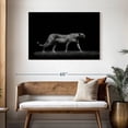 thumbnail image 3 of Elephant Stock Wild Cat Monochrome Wall Art - Horizontal Canvas Wall Art - Living Room Wall Decor - Animal Canvas - Black And Gray Decor - 45" x 30", 3 of 8