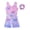 Purple Butterfly Sparkle, variant on Aideaone Girl Gymnastic Leotards with Hair Scrunchie Sparkle Dance Unitards for 4-12Years