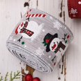 thumbnail image 6 of Christmas Ribbon - Ribbons for Crafting | Wired Christmas Ribbons | Snowman Strap for Crafts | Party Ornament | String Burlap Decorative 5.46 Yard for Homecoming Hair Flower Birthday Party Tree, 6 of 18