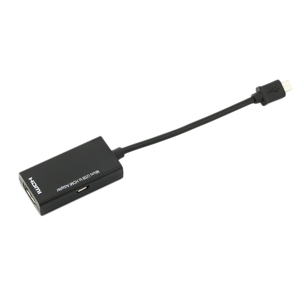 Display Port Micro USB To HDMI Adapter Cable Converter Black 12cm