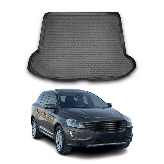 OMAC Cargo Mats Liner for Volvo XC60 2010-2017 Rear Trunk Waterproof TPE Black