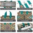 thumbnail image 4 of Mandala Canvas Tote Bag for Women with Compartments, Large Classic Teacher Student Shoulder Bag Nurse Purses Crossbody Bags Work Laptop Book Bag Satchels Handbags, 4 of 6