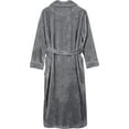 thumbnail image 4 of Womens Fleece Bathrobe - ShaWl Collar Soft Plush Robe Spa Robe, 4 of 5