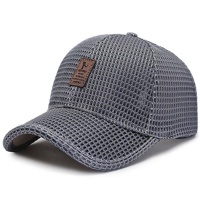 Hombres Mujeres Malla Gorra de béisbol Verano al aire libre Senderismo Sol Deporte Golf Sombrero de camionero LingWen 1327534345797