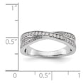 thumbnail image 7 of 14K White Gold Ring Band Wedding Diamond Round , Size 6, 7 of 7