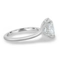 thumbnail image 3 of 3.00Ct Elongated Cushion Cut Lab-Grown Diamond Engagement Ring, Hidden Halo, 18K White Gold, 3 of 7