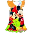 thumbnail image 1 of Serie de Disney, vestido de Minnie Mouse, ropa de verano para niños, vestidos para niñas, faldas casuales de una pieza con dibujos animados bonitos, disfraz 4T Gao Jinjia LED, 1 of 2