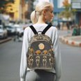 thumbnail image 7 of FORMRS Mini Backpack Purse for Women Travel Daypack Casual Shoulder Bag, Beige Halloween Skeleton, 7 of 7