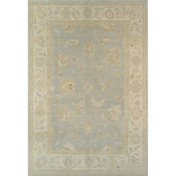 Pasargad Home Oushak Collection Hand-Knotted Lamb's Wool Area Rug- 9' 0" X 13' 2"
