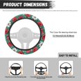 thumbnail image 7 of Yuyamidu Red White Hibiscus Auto Steering Wheel Cover for Women Sedan Vehicle Accessories Anti-Slip Car Steering Wheel Protector, Breathable and Sweat Absorption, 7 of 7