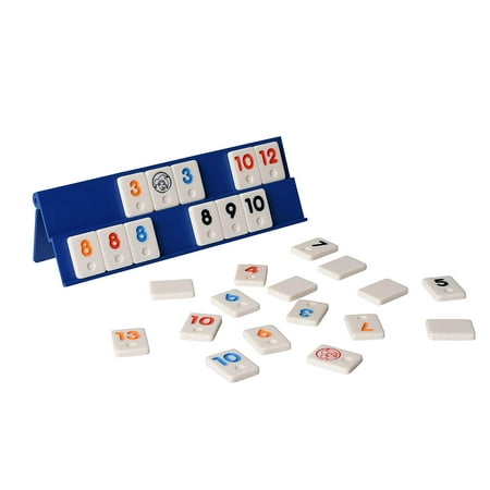 Point Games: Mini Travel Rummy Game Set with 106 Tiles and Four 2 Tier Exclusive Playing Racks in Super Durable Travel (Best Point N Click Games)