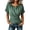 Green, variant on Women Short Sleeve Top Cross Front Asymmetrical Hem Casual Slim Tunic Trendy Fashion Blouses