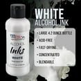 thumbnail image 2 of U.S. Art Supply White Alcohol Ink, Large 4.2 Ounce Bottle - Vibrant Highly Concentrated Color Dye Paint for Epoxy Resin Art Painting, Tumbler Cup Making, Ceramic Glass Metal, Petri Dish, Jewelry Craft, 2 of 4