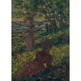 thumbnail image 3 of Georges Seurat 11x14 Black Modern Framed Museum Art Print Titled - Woman in a Park, 3 of 5