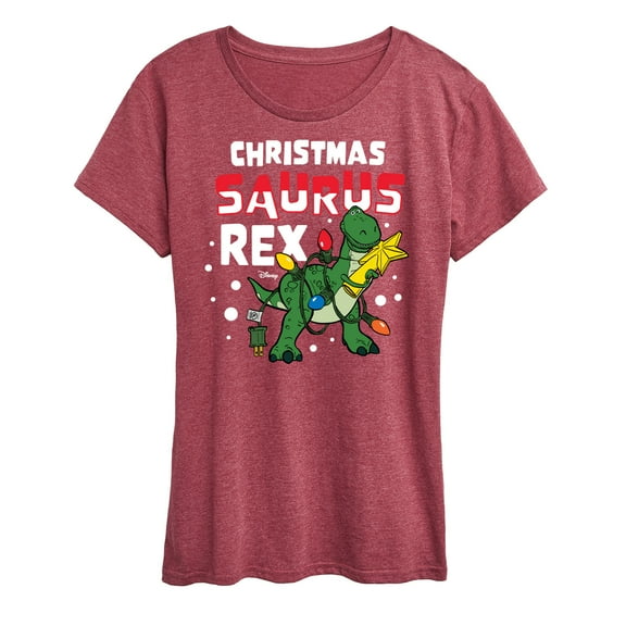 Toy Story - Christmas Saurus Rex - Women's Short Sleeve Graphic T-Shirt