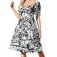 thumbnail image 2 of Mijumi Pollock Black and White Short-Sleeved Dress luxury woman party dress long sleeve dress Clothing, 2 of 8