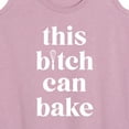 thumbnail image 3 of Instant Message - This B|tch Can Bake - Women's Racerback Tank Top, 3 of 6