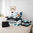 thumbnail image 6 of Homewish Kids Teens Baseball Basketball Football Print Bedding Comforter Set 7 Pieces,Eat Sleep Sports Full Bedding Set Lightweight,Geometric Plaid Fitted Sheet Flat Sheet,Microfiber Bedroom Decor, 6 of 8