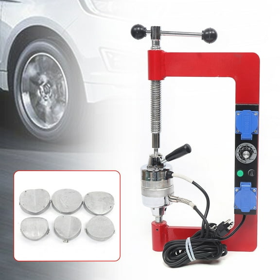 Miumaeov Tire Vulcanizing Machine with 6 Molds Tire Spreader Tire Patches Machine Car Vulcanizer Tyre Repair Tool with 6 Molds 110V