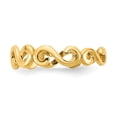 thumbnail image 3 of Primal Gold 14 Karat Yellow Gold Swirl Toe Ring, 3 of 7
