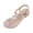 Gold, variant on Willtoo Flat Sandals for Women Rhinestone T-Strap Bohemian Pearl Crystal Sandals Adjustable Ankle Strap Summer Beach Flip Flops Outdoor Beach Vacation Shoes