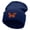 Navy, variant on The Monarch Butterfly Embroidered 12 inch Acrylic Cuffed Long Beanie - Lt Blue OSFM