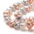 thumbnail image 2 of 1 strand Natural Cultured Freshwater Pearl Beads Strands Potato Mixed Dyed and Undyed Mixed color 5~7x6~8mm Hole: 0.6mm, 2 of 3