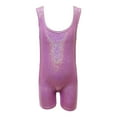 thumbnail image 4 of Gymnastics Leotards for Girls Sparkly One-Piece Pro Kids Sleeveless Unitard Biketards Hot Pink, 4 of 4