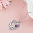 thumbnail image 4 of 18k White Gold Plated Women Heart Pendant Jewelry Necklace, 4 of 7