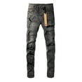 thumbnail image 2 of New Ksubi Men's Jeans 2025 High Quality Streetwear Slim Fit Stretch Jeans Baggy Ripped Straight Skinny Denim Pants, 2 of 10