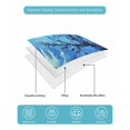 thumbnail image 5 of Blue Green Coral Full Size Down Alternative Comforter, Lightweight Comforter Quilt Bedding Set with Pillow Shams Summer Watercolor Ocean Plant All Seasons Bed Comforter Duvet Insert 78"x90", 5 of 7