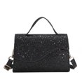 thumbnail image 2 of Bolsa Bolso bandolera de hombro con lentejuelas brillantes a la moda. bolso con solapa para mujer (negro) Ehuebsd Nuevos Originales, 2 of 9