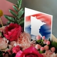thumbnail image 3 of 3drose, Minnesota State in White on a Red, White, and Blue Background., 6 Greeting Cards with Envelopes, 3 of 7