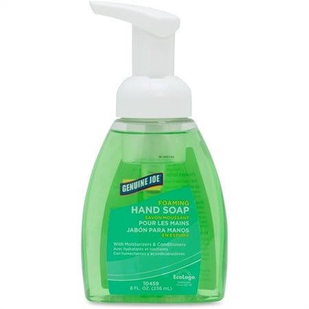 5 Oz Foaming Pump Genuine Joe Foaming Hand Soap - 8 fl oz (236.6 mL) - Pump Bottle Dispenser - Rich Lather, Moisturizing, Dye-free ()