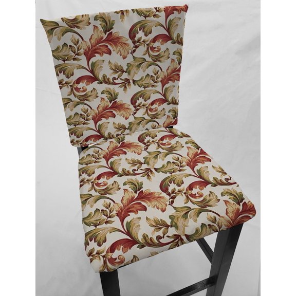 Autumn Fall Floral Leaves Dining Room Chair Back Covers or Seat Covers by Penny's Needful Things (Both Chair Back & Seat Cover) (16 W x 14 H CHAIR BACK)