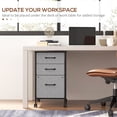 thumbnail image 4 of Vinsetto File Cabinet with Fabric Drawers and Hanging Bars for Letter Size, 4 of 10
