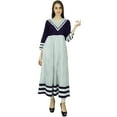thumbnail image 4 of Phagun Quatrefoil Cotton Kurta Ethnic Designer Tunic Dress Anarkali Kurti, 4 of 5
