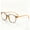 Brown, variant on Unisex Rectangular Reading Glasses +2.00, Tortoiseshell Frame with Spring Hinges, Stylish Comfortable Daily Eyewear