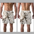 thumbnail image 3 of luoweisi Men's Beach Shorts Quick Dry Swim Trunks with Mesh Lining Marble Texture M, 3 of 5