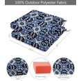 thumbnail image 3 of Vargottam Perfect Outdoor/Indoor Square Corner Seat Cushions Water-Resistant Lounge Chair 18.5" x 16" Home Office Patio Furniture Garden Decoration- Pack Of 2 Blue|Abstracts, 3 of 5