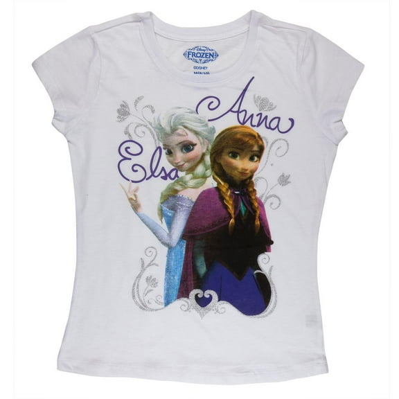 Frozen - Back to Back Girls Youth Capsleeve T-Shirt - Youth Small