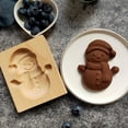 thumbnail image 4 of Con Sello Para Galletas, Molde De Prensa De Galletas De Madera, Molde Cortador De Galletas, Herramienta Para Hornear Diy Yuarrent HA039227-00, 4 of 6