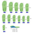 thumbnail image 4 of Orthotic Kids s Arch Support Flat Feet Inserts - Green, 24cm, 4 of 9
