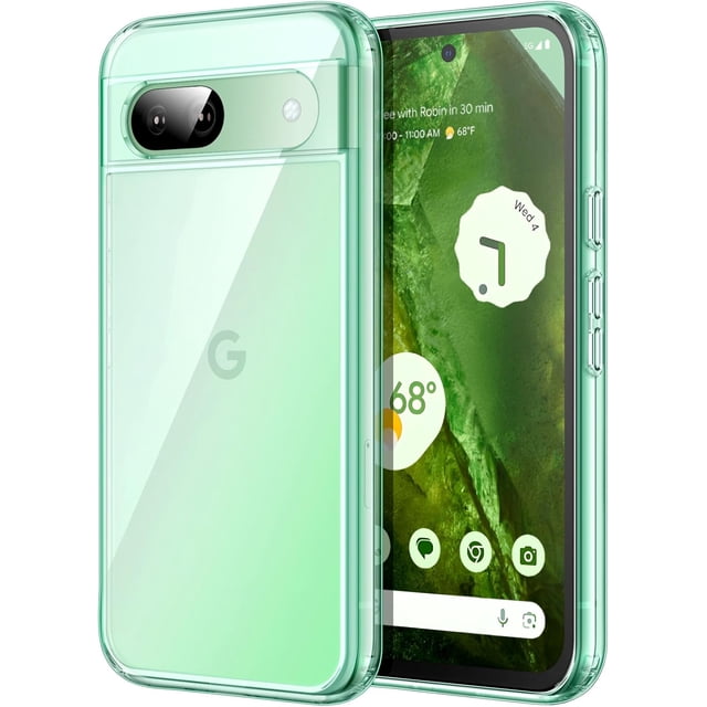 MISSUNNY Case for Google Pixel 8a 6.1-Inch 2024, Non-Yellowing Shockproof Bumper Protective Phone Cover, Anti-Scratch Hard PC Back (Mint)