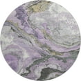 thumbnail image 2 of Addison Rugs Mayfield Premium Machine Washable Transitional Abstract Lavender Round Rug, 8' x 8', 2 of 6