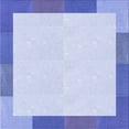 thumbnail image 1 of Ahgly Company Machine Washable Indoor Square Transitional Heavenly Blue Area Rugs, 7' Square, 1 of 7