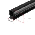 thumbnail image 3 of Uxcell 1 Meter T-Slot Mount Weatherstrip Seal 7mm Bulb Bubble for 6mm Slot Black, 3 of 5