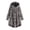 Dark Gray, variant on Ediodpoh Plus Size Womens Cardigans Wool Coat Jacket Hooded Button Winter Tops Loose Coat Black XXXXXL