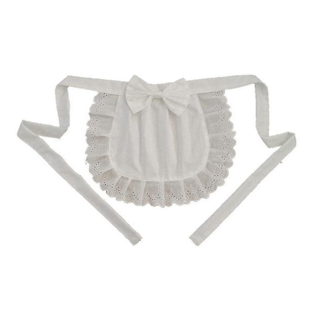 Delantal de cintura ZHAOCHENG para niñas de algodón blanco y beige caliente