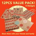 thumbnail image 3 of Ayieyill 12pcs Christmas Kraft Gift Bags with Handle, Christmas Paper Gift Treat Bags Bulk, Goodie Bags for Holiday Decor, 3 of 8
